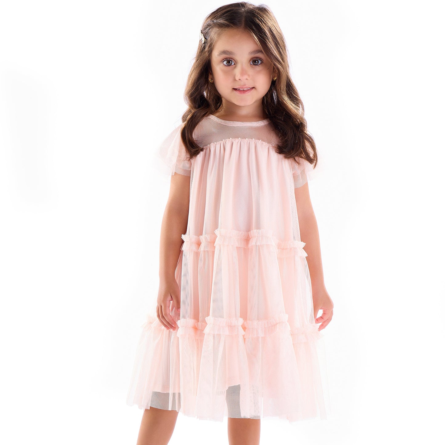 Vestido Infantil Feminino Thule Rosa - Kiki Xodó