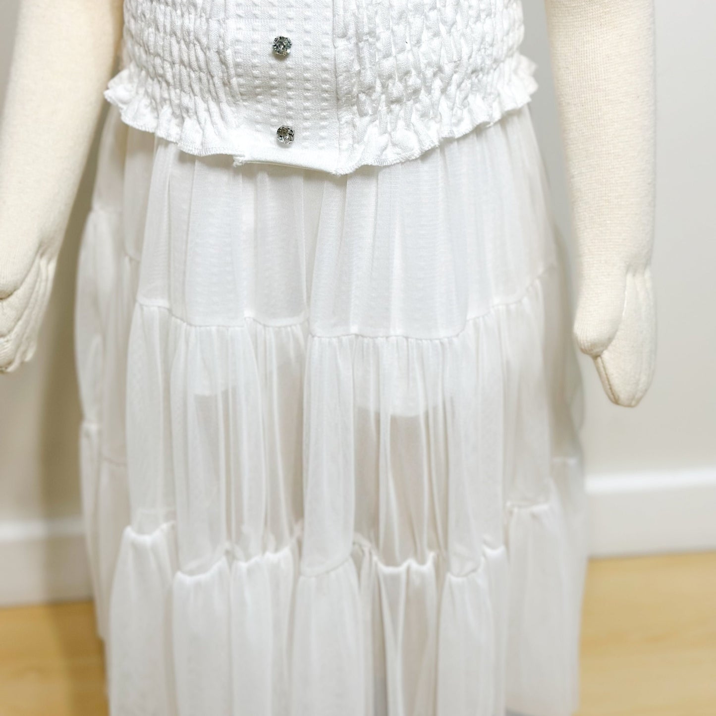 Conjunto Infantil Feminino Off White - Kiki Xodó