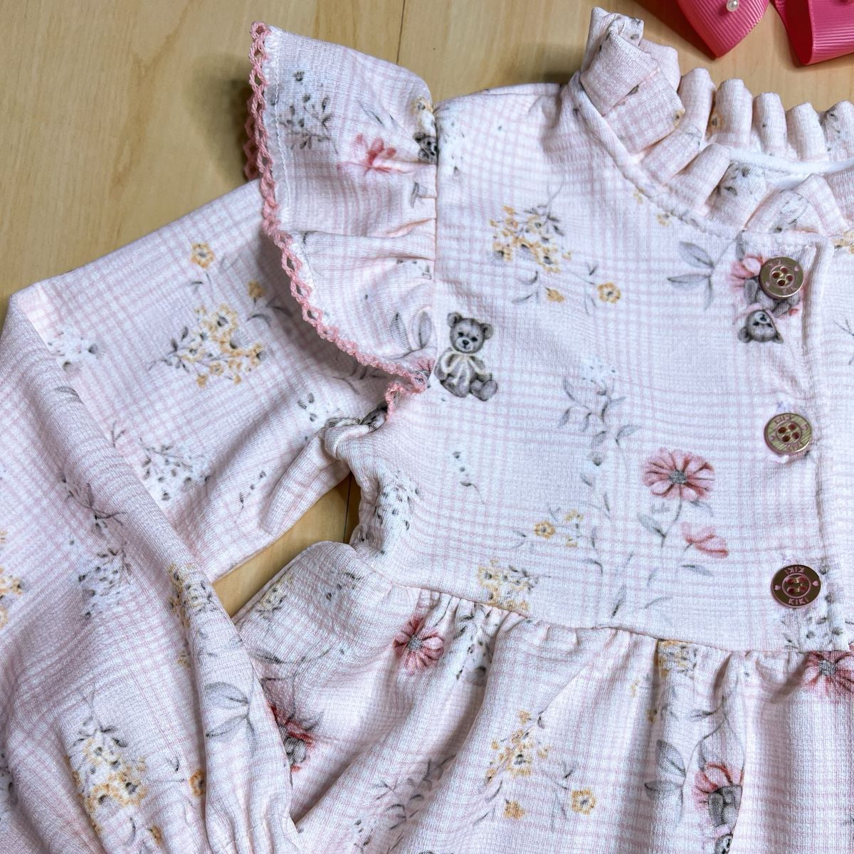 Vestido Infantil Inverno Ursinhos - Kiki Xodó