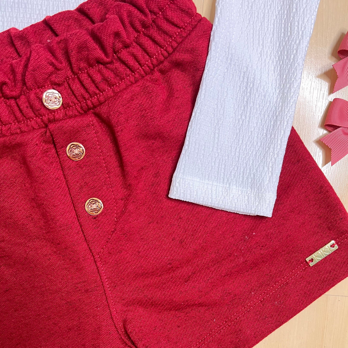 Conjunto Infantil Feminino Inverno Babado - Kiki Xodó