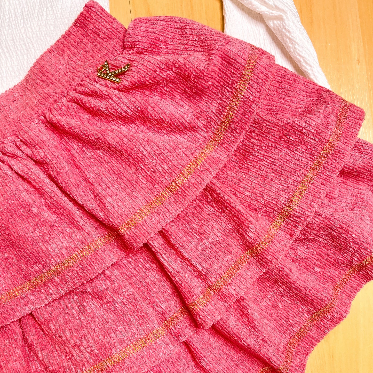 Conjunto Infantil Feminino Inverno Rosa Bordada - Kiki Xodó
