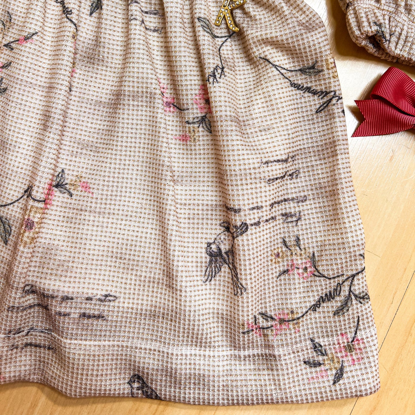 Vestido Infantil Inverno Palavras Off - Kiki Xodó