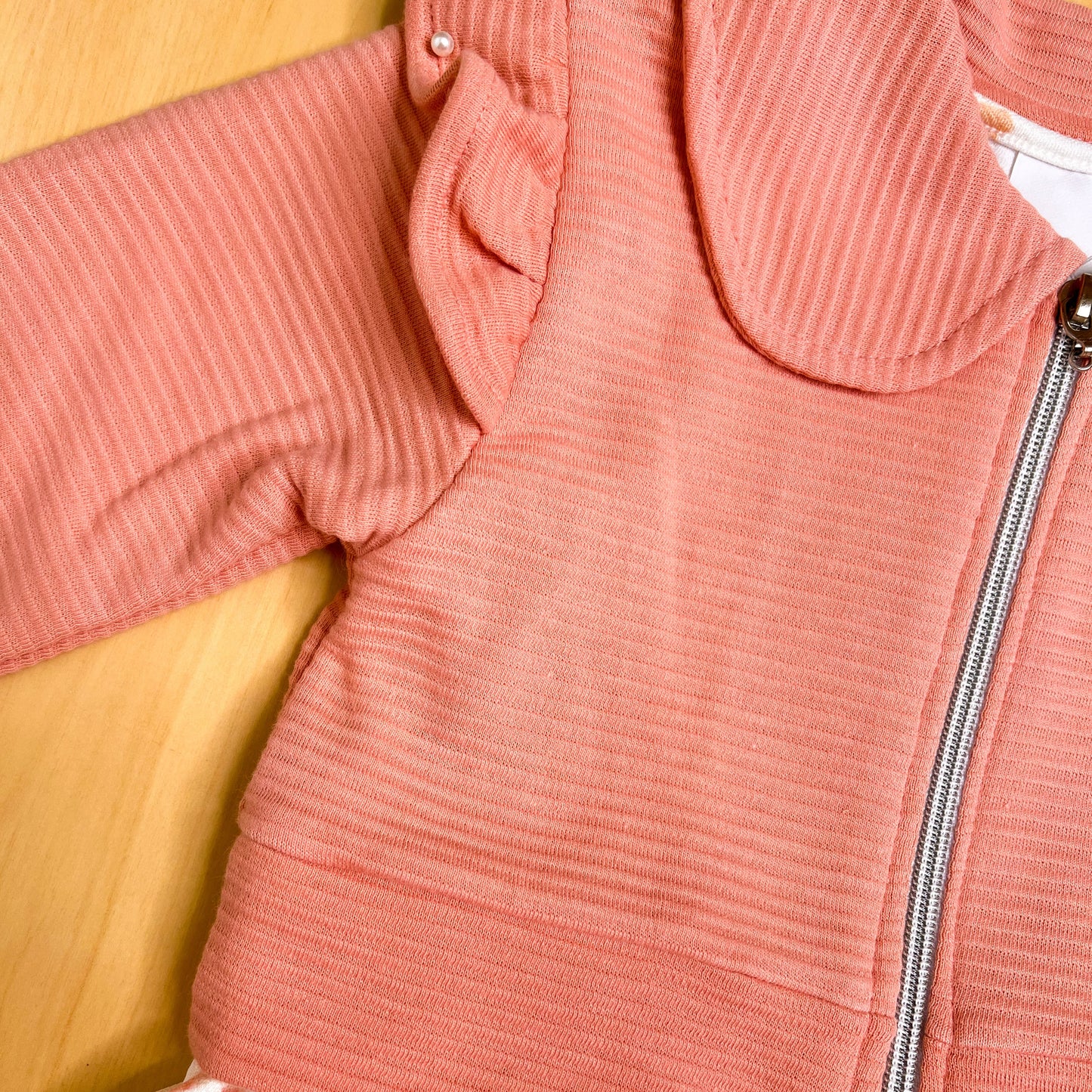 Vestido com Jaqueta Infantil Inverno Flores Caramelo - Kiki Xodó