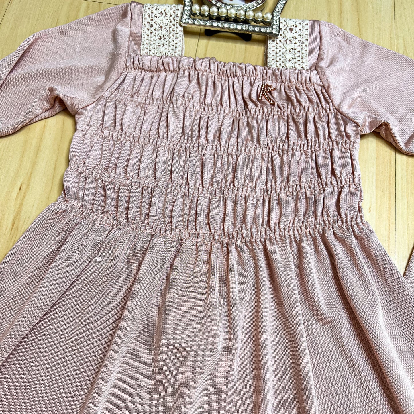 Vestido Infantil Inverno Florzinhas - Kiki Xodó