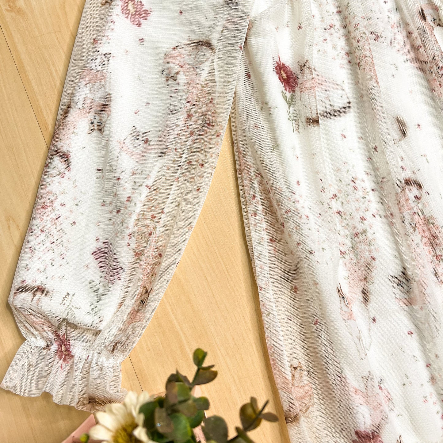 Vestido Infantil Inverno Gatinhos Off - Kiki Xodó