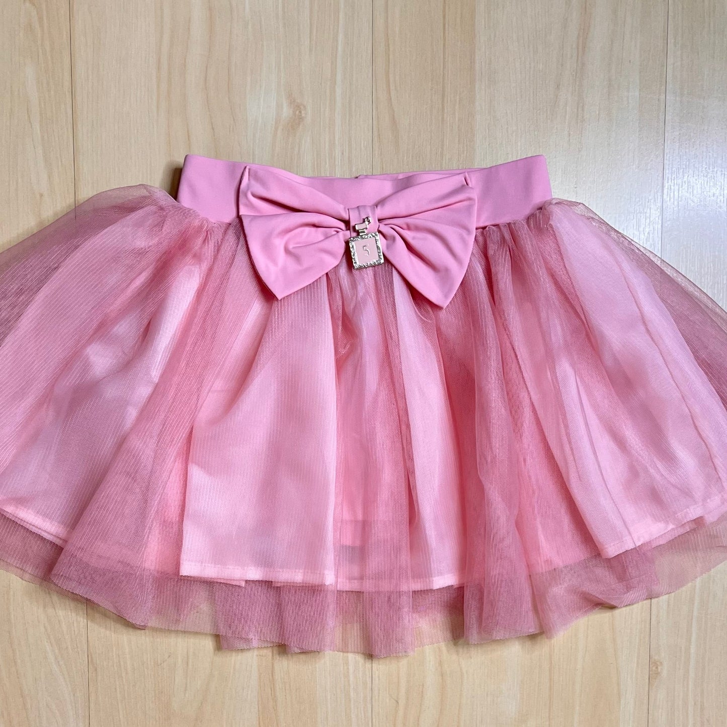 Saia Menina Infantil Tule Rose - Yoloveyo