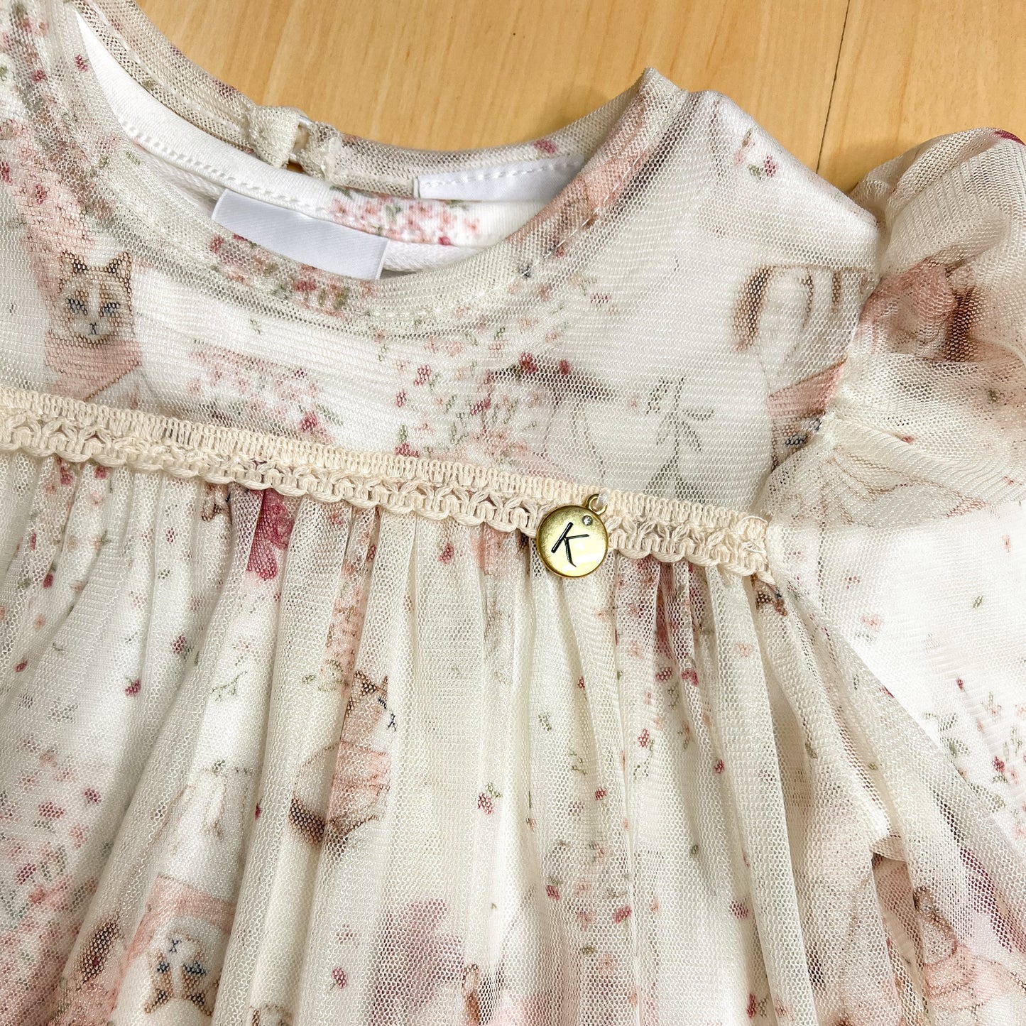 Vestido Infantil Inverno Gatinhos Off - Kiki Xodó