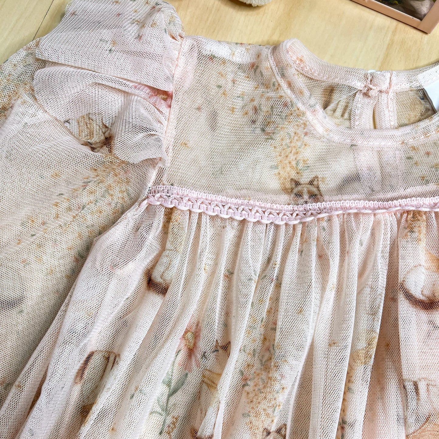 Vestido Infantil Inverno Gatinhos Rosa - Kiki Xodó
