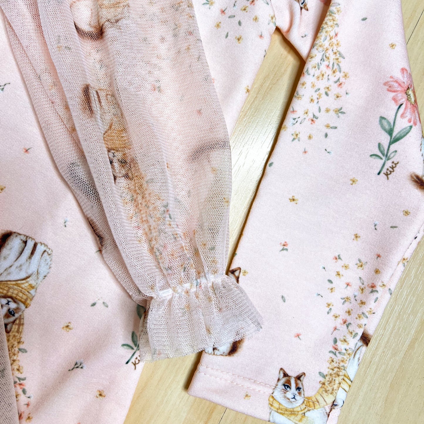 Vestido Infantil Inverno Gatinhos Rosa - Kiki Xodó