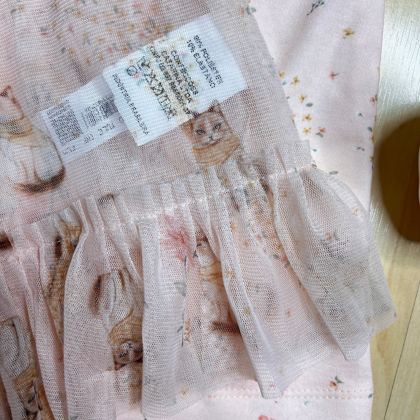 Vestido Infantil Inverno Gatinhos Rosa - Kiki Xodó