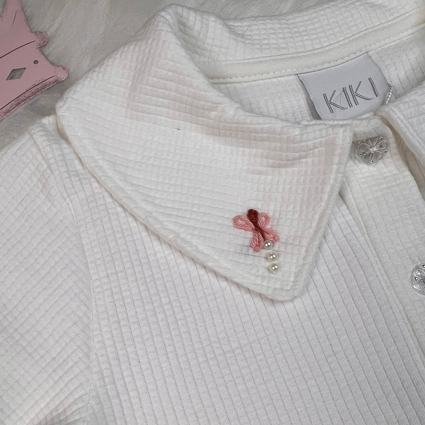 Conjunto Inverno Infantil Feminino Camisa de Botões e Saia Borboletas - Kiki Xodó