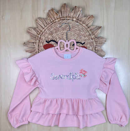 Blusão Inverno Infantil Feminino Serendipia Rosa - Kiki Xodó