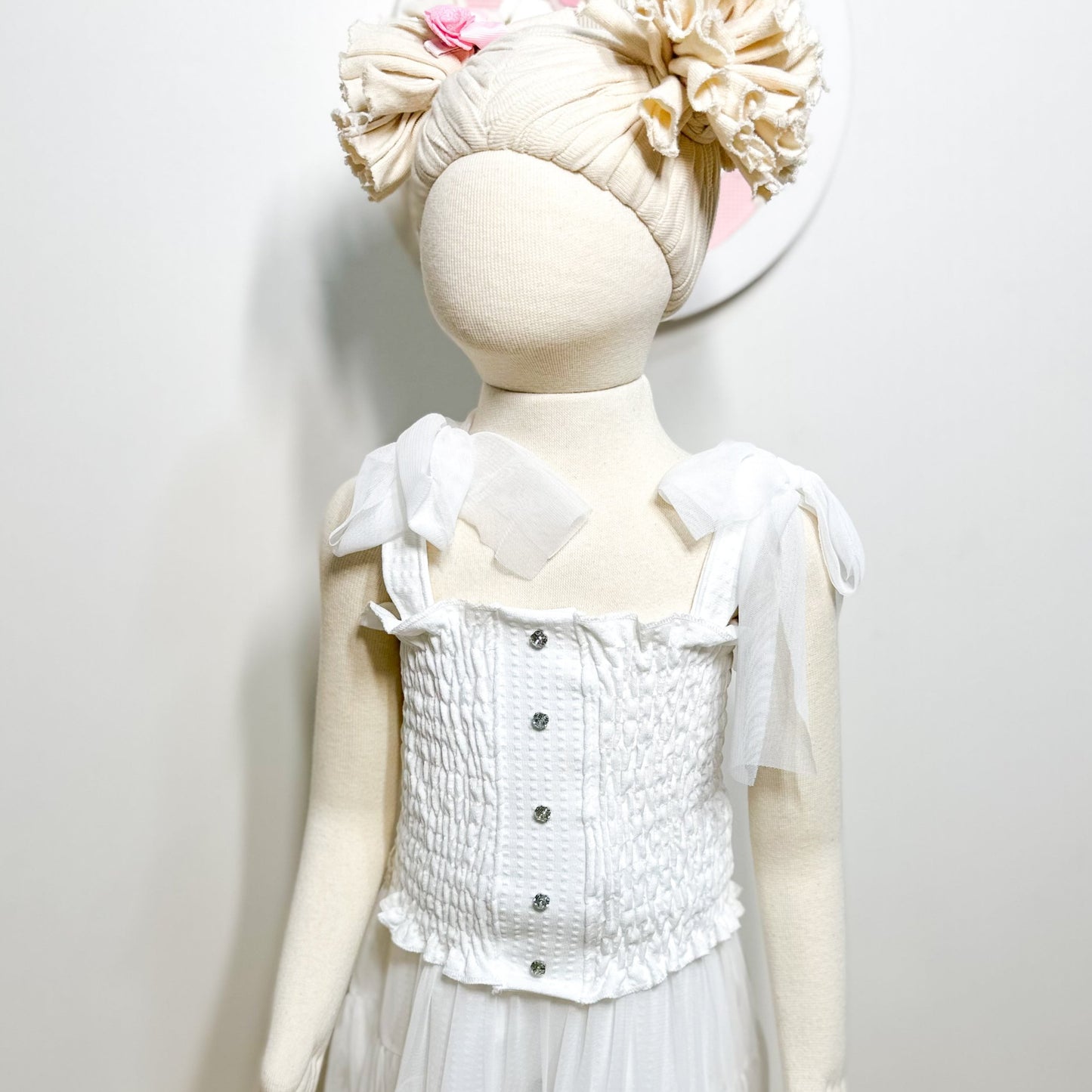Conjunto Infantil Feminino Off White - Kiki Xodó