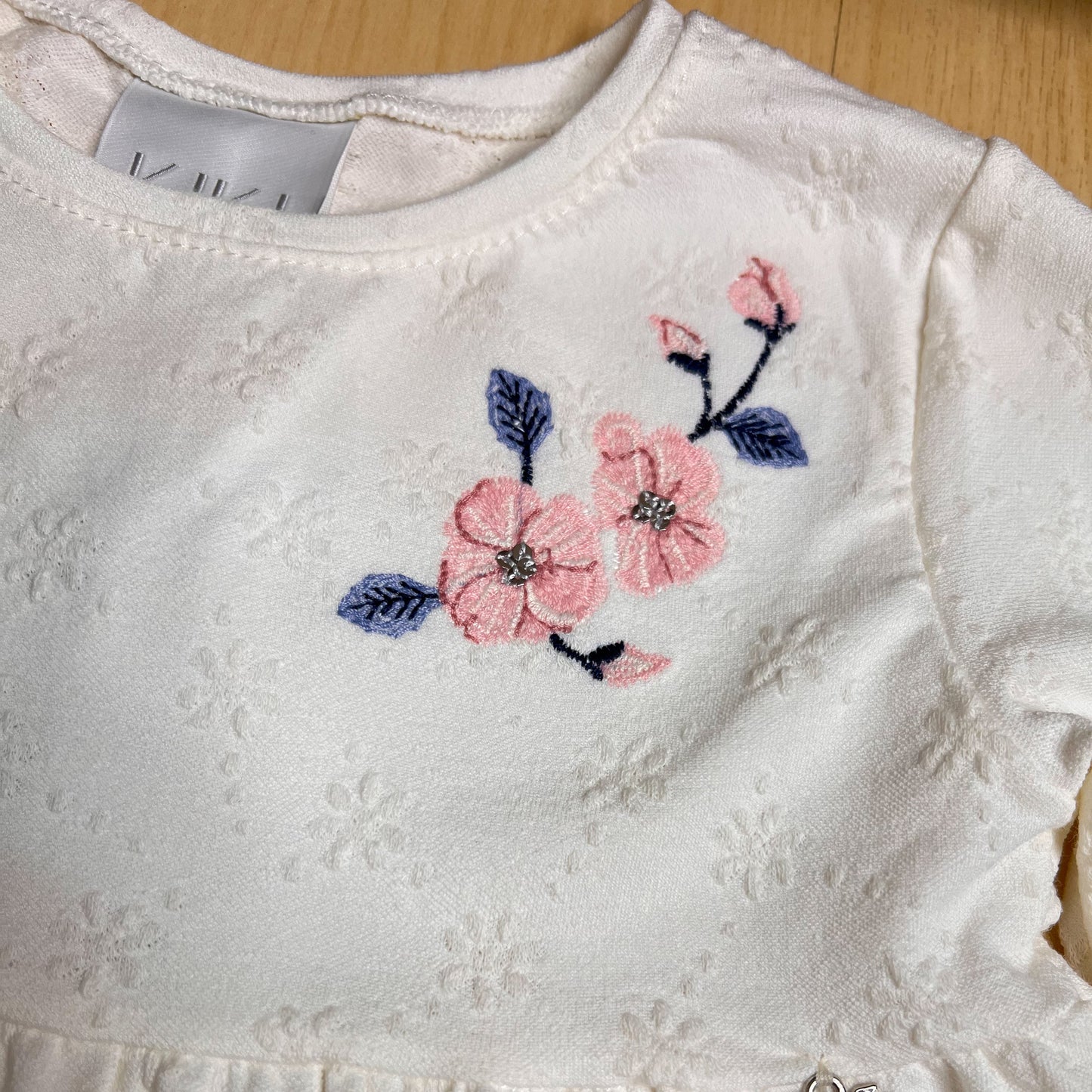 Conjunto Infantil Feminino Inverno Bordado Azul - Kiki Xodó