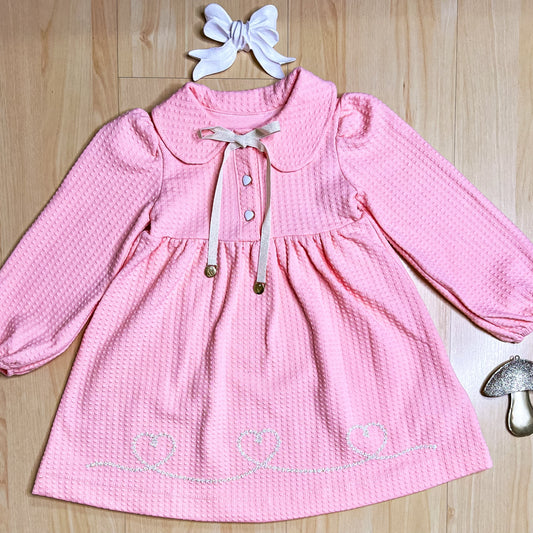 Vestido Infantil Inverno Coração - Kiki Xodó