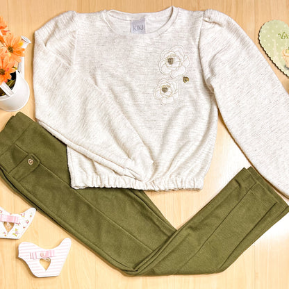 Conjunto Infantil Feminino Inverno Moletom - Kiki Xodó