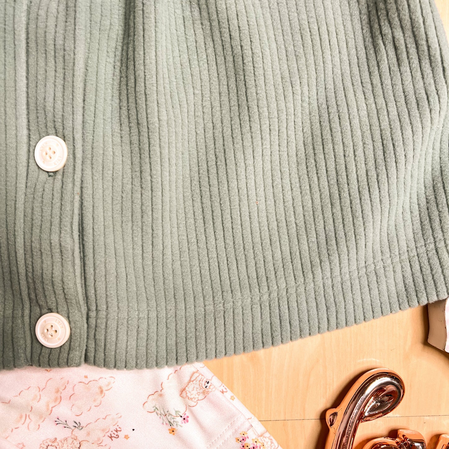Conjunto Infantil Feminino Inverno Nuvens Verde - Kiki Xodó