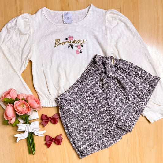Conjunto Infantil Feminino Inverno Iluminar - Kiki Xodó