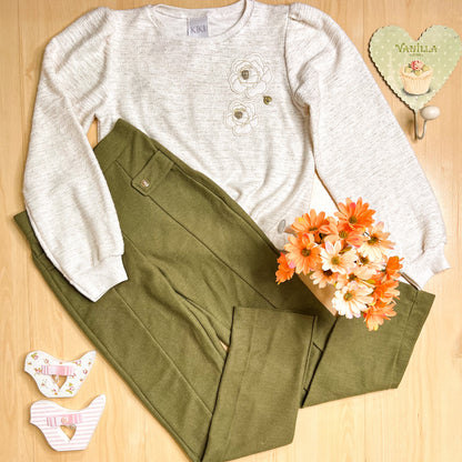 Conjunto Infantil Feminino Inverno Moletom - Kiki Xodó