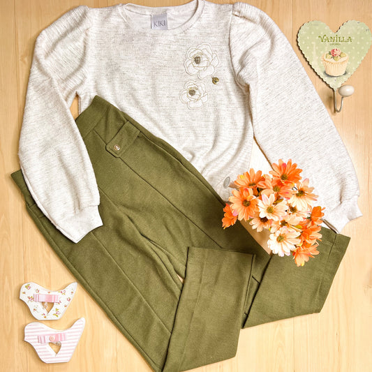 Conjunto Infantil Feminino Inverno Moletom - Kiki Xodó