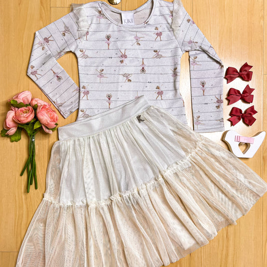 Conjunto Infantil Feminino Inverno Dançarina - Kiki Xodó