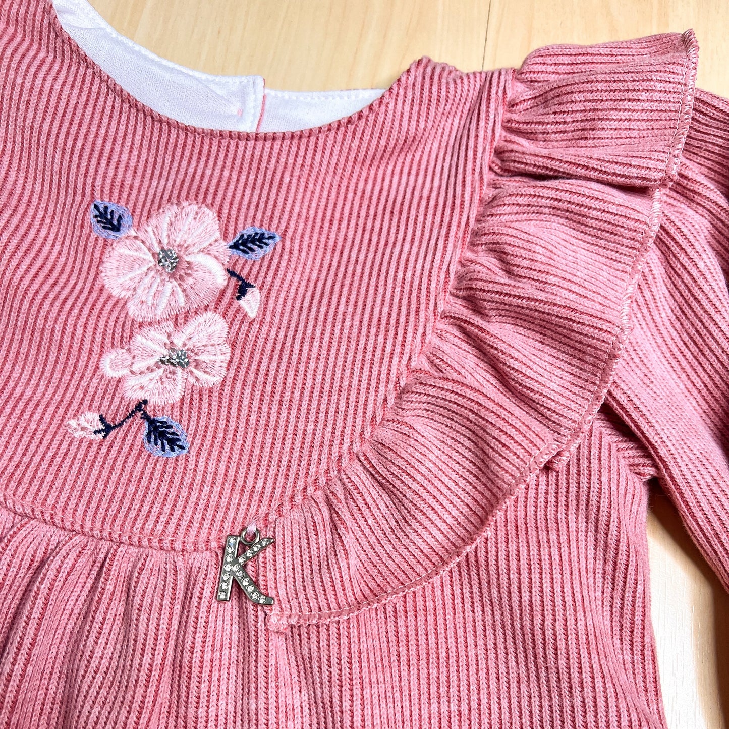 Vestido Infantil Babados Rosa - Kiki Xodó