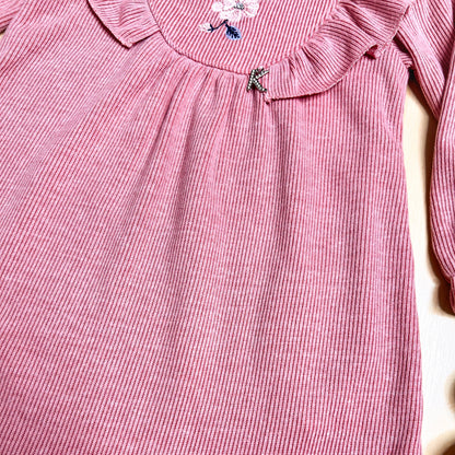 Vestido Infantil Babados Rosa - Kiki Xodó
