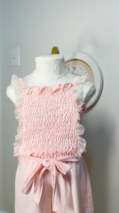 Conjunto Infantil Feminino Babados Rosa - Kiki Xodó