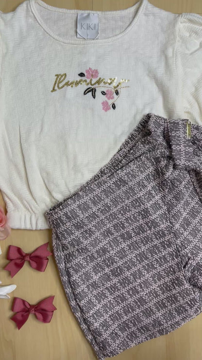 Conjunto Infantil Feminino Inverno Iluminar - Kiki Xodó